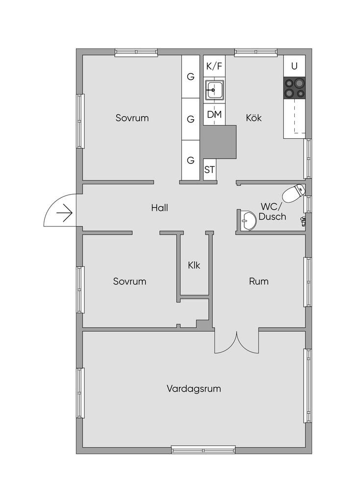 Planlösning - Entréplan