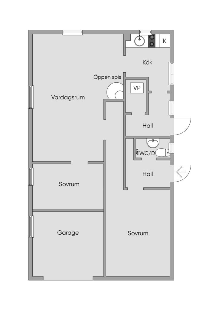 Planlösning - Källarplan