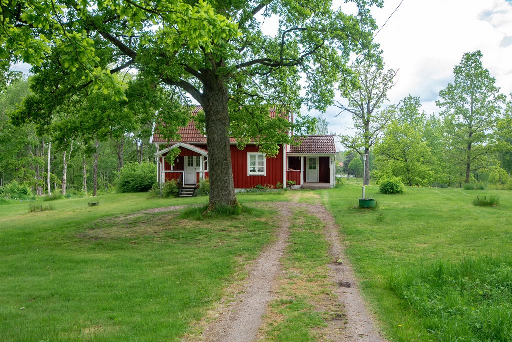 Idyllisk gårdsbild