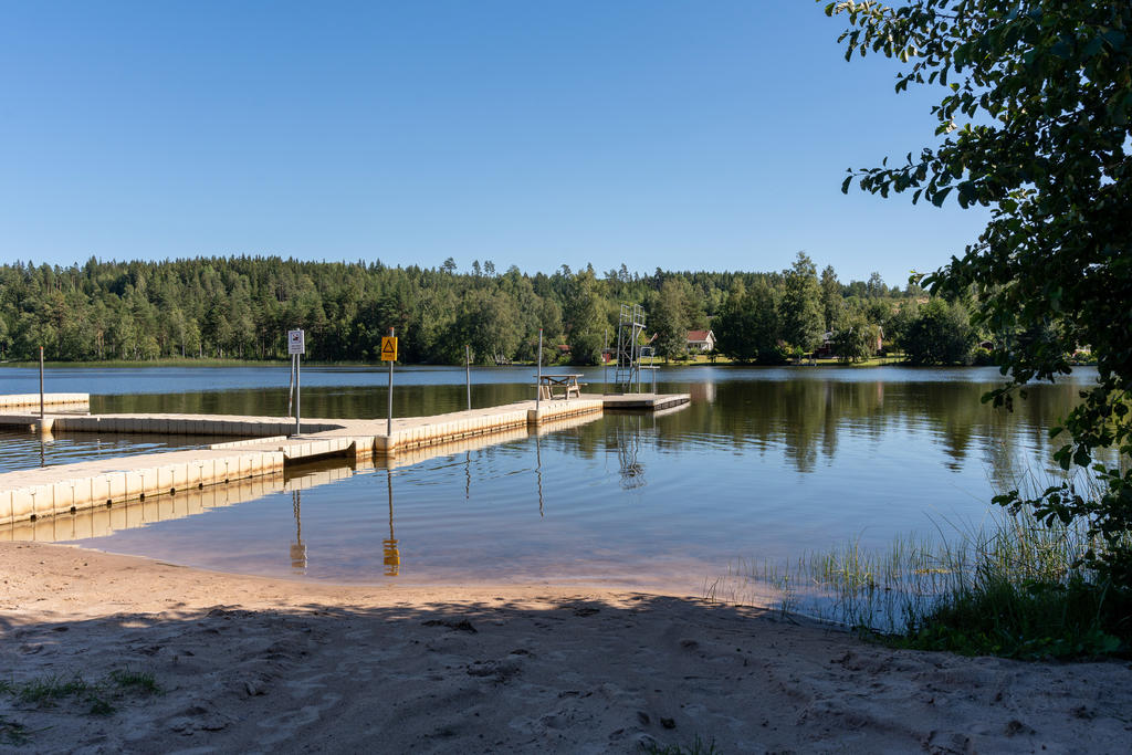 Badplats vid Uddebosjön