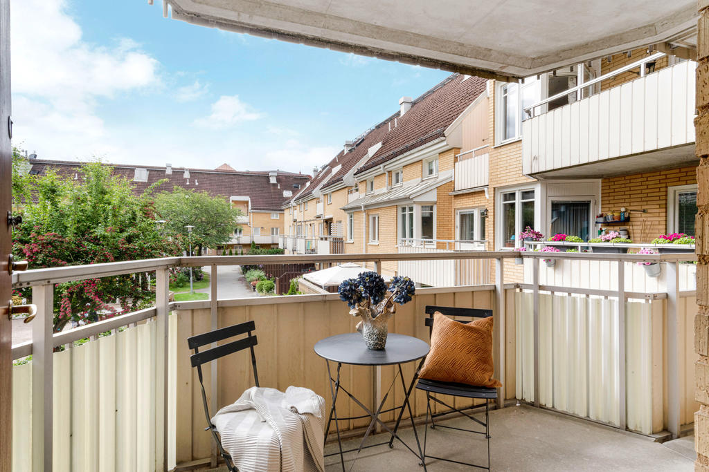 Balkongen vid entrén