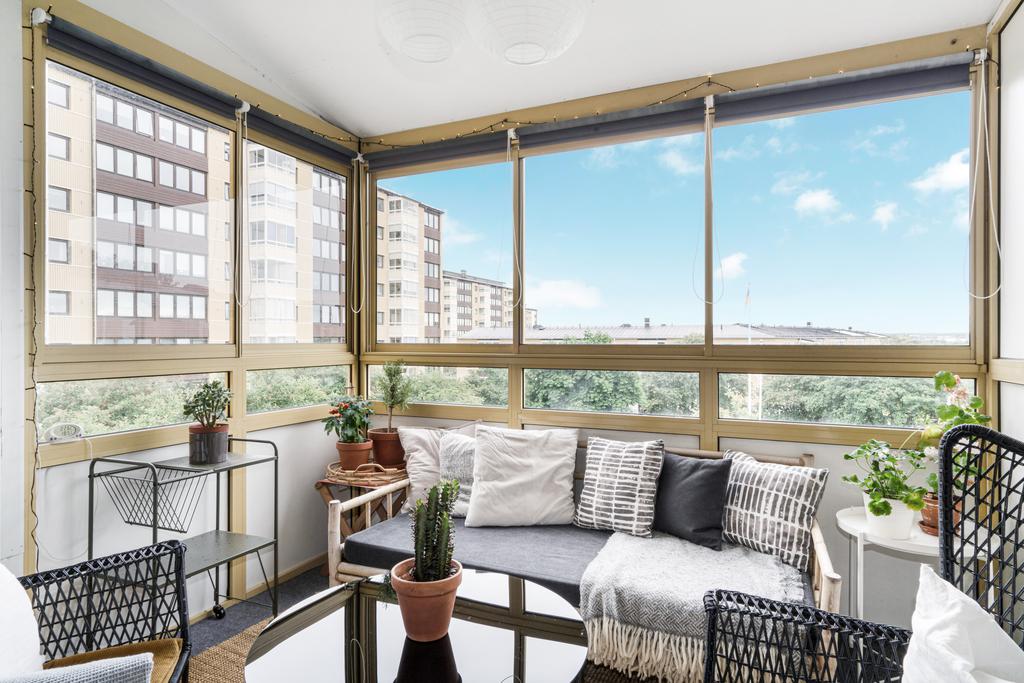 Balkong mot innergården