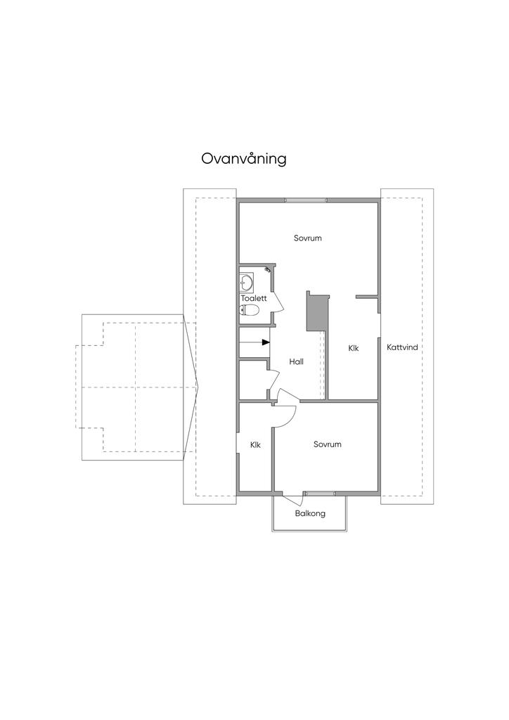 Planlösning Ovanvåning