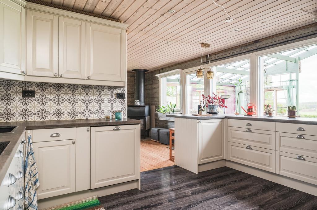 Öppen planlösning mot matrummet