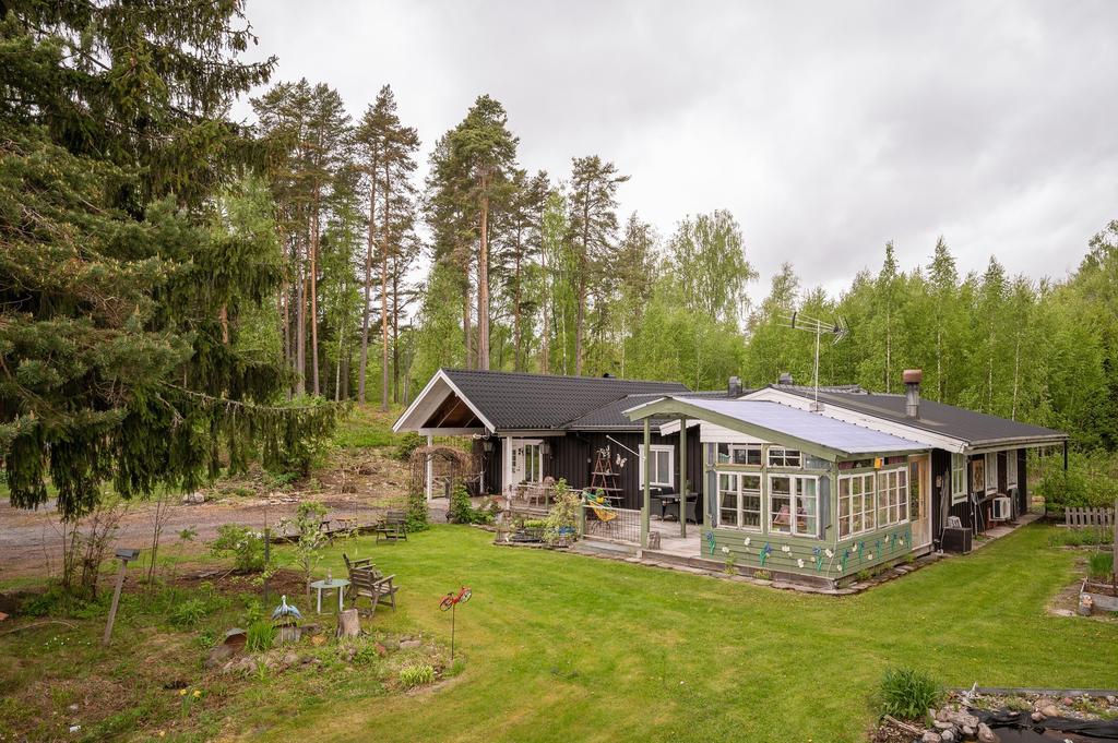 Delvis inglasad altan