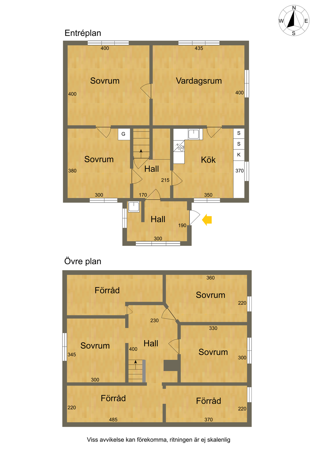 Huvudbyggnad planlösning