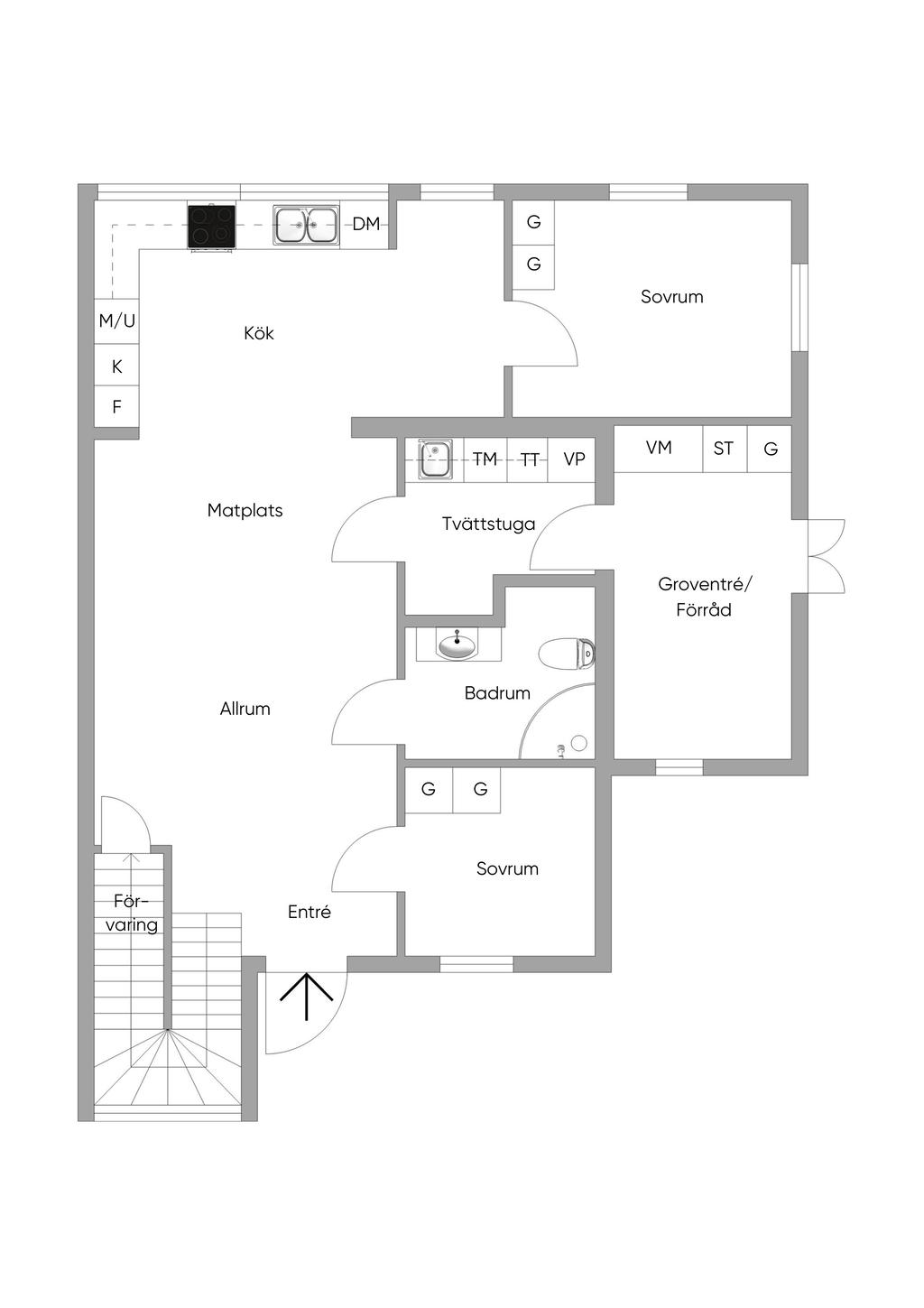 Planlösning entréplan