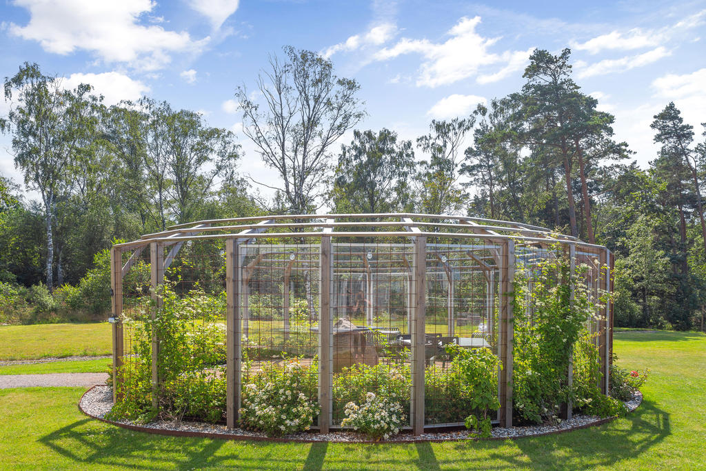 Gemensam pergola för fikastunder