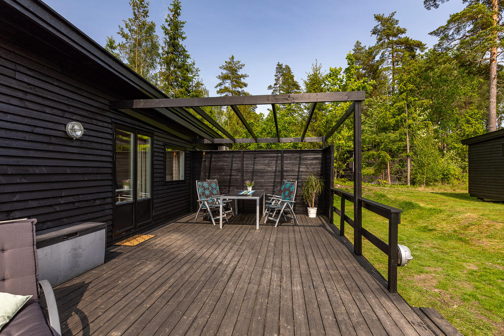 Uteplats med pergola