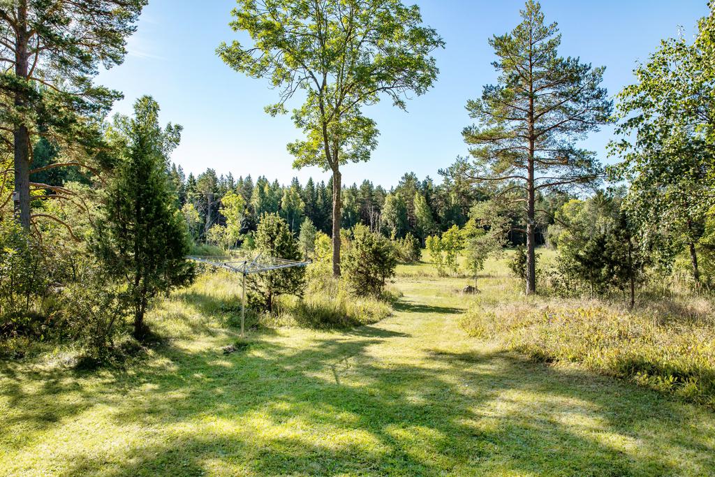 Utsikt från bostadshusets entré