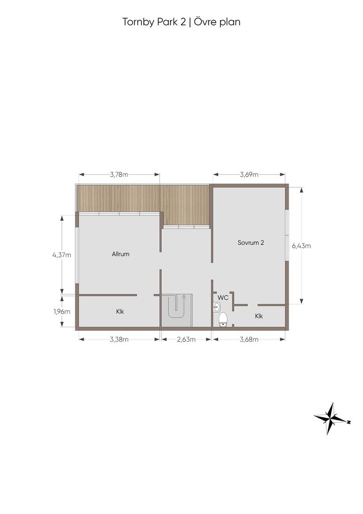 Planlösning övre plan