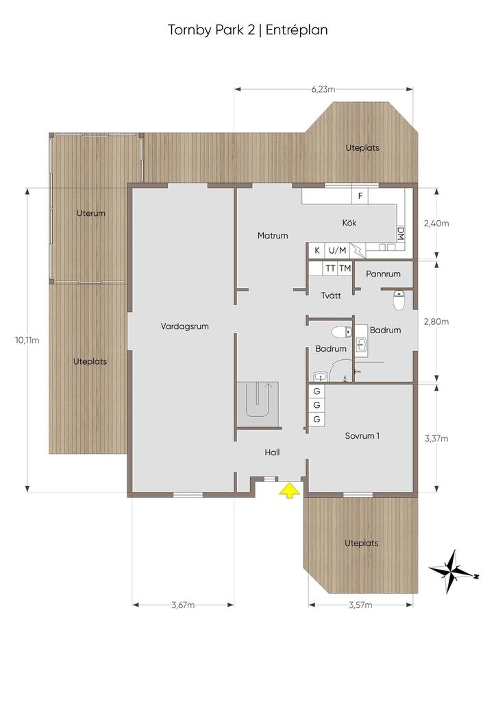 Planlösning entréplan