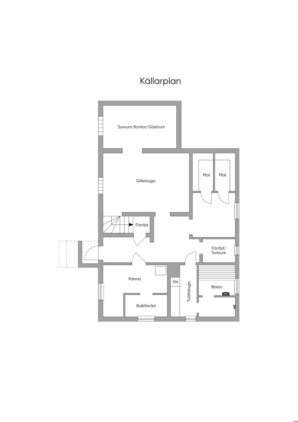 Planlösning Källarplan