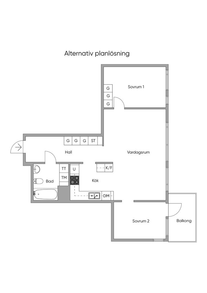 Alternativ planlösning 