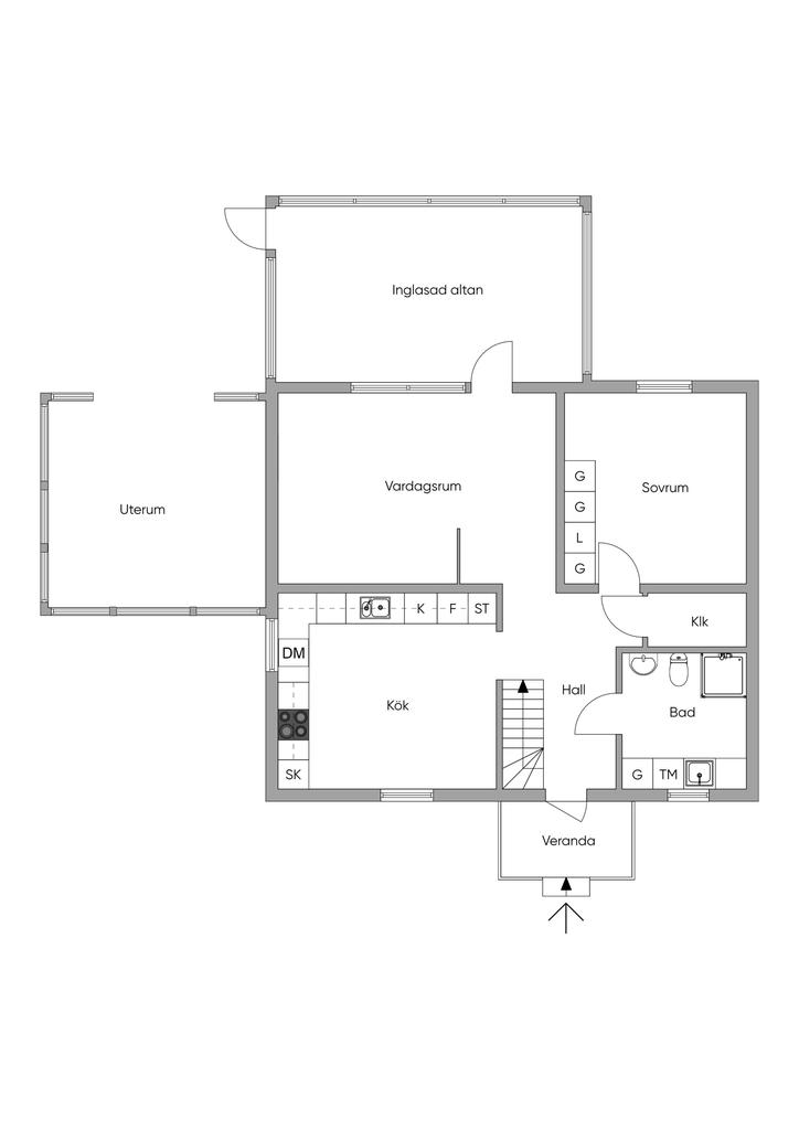 Planlösning entréplan