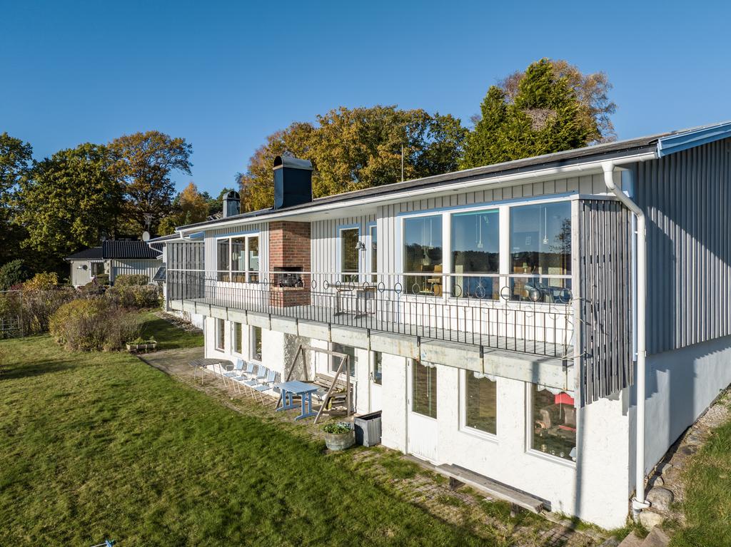Öppen spis på balkongen