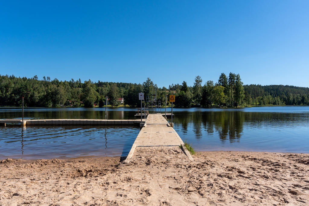 Badplats vid Uddebosjön