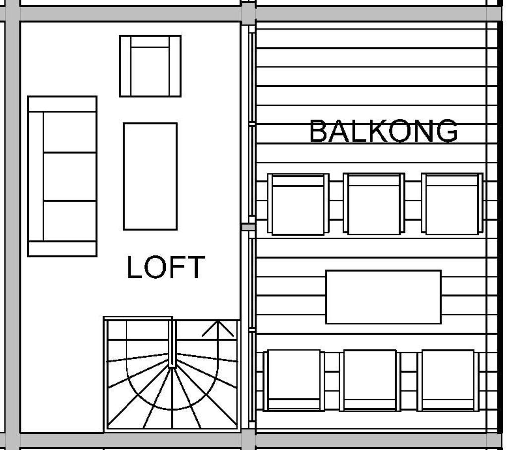 Planritning lgh 11 loftvåning