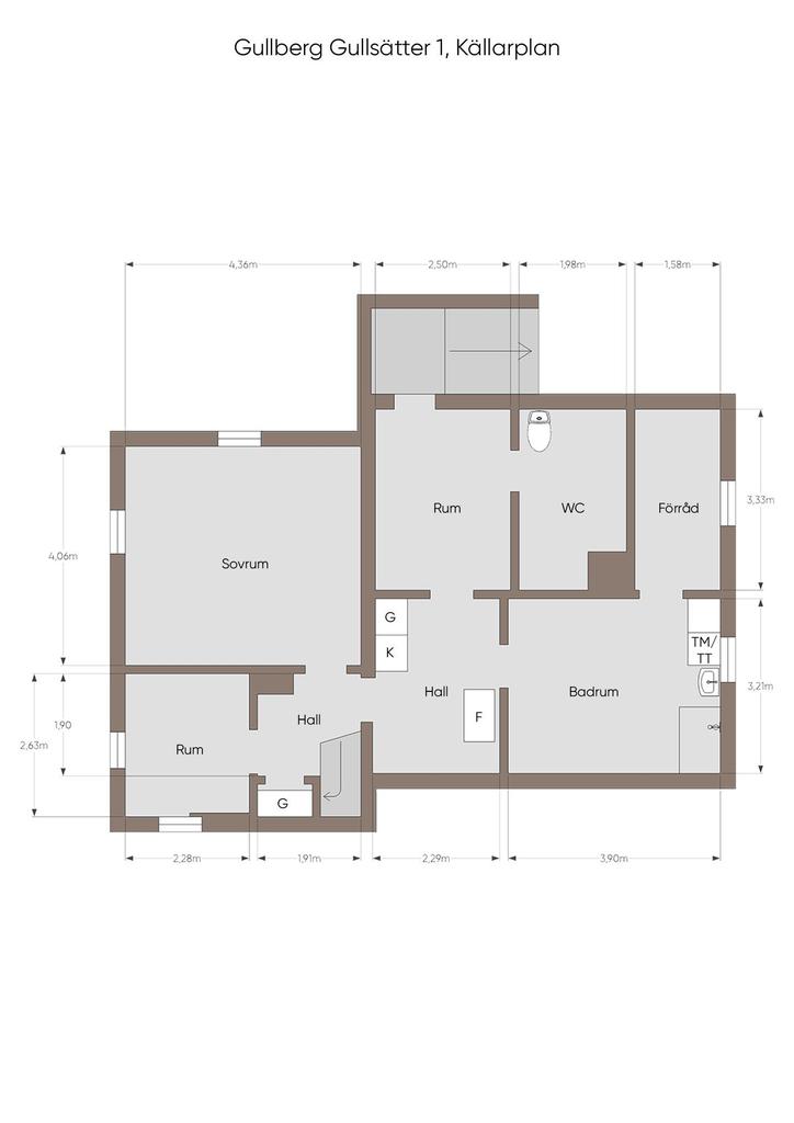 Planlösning källarplan