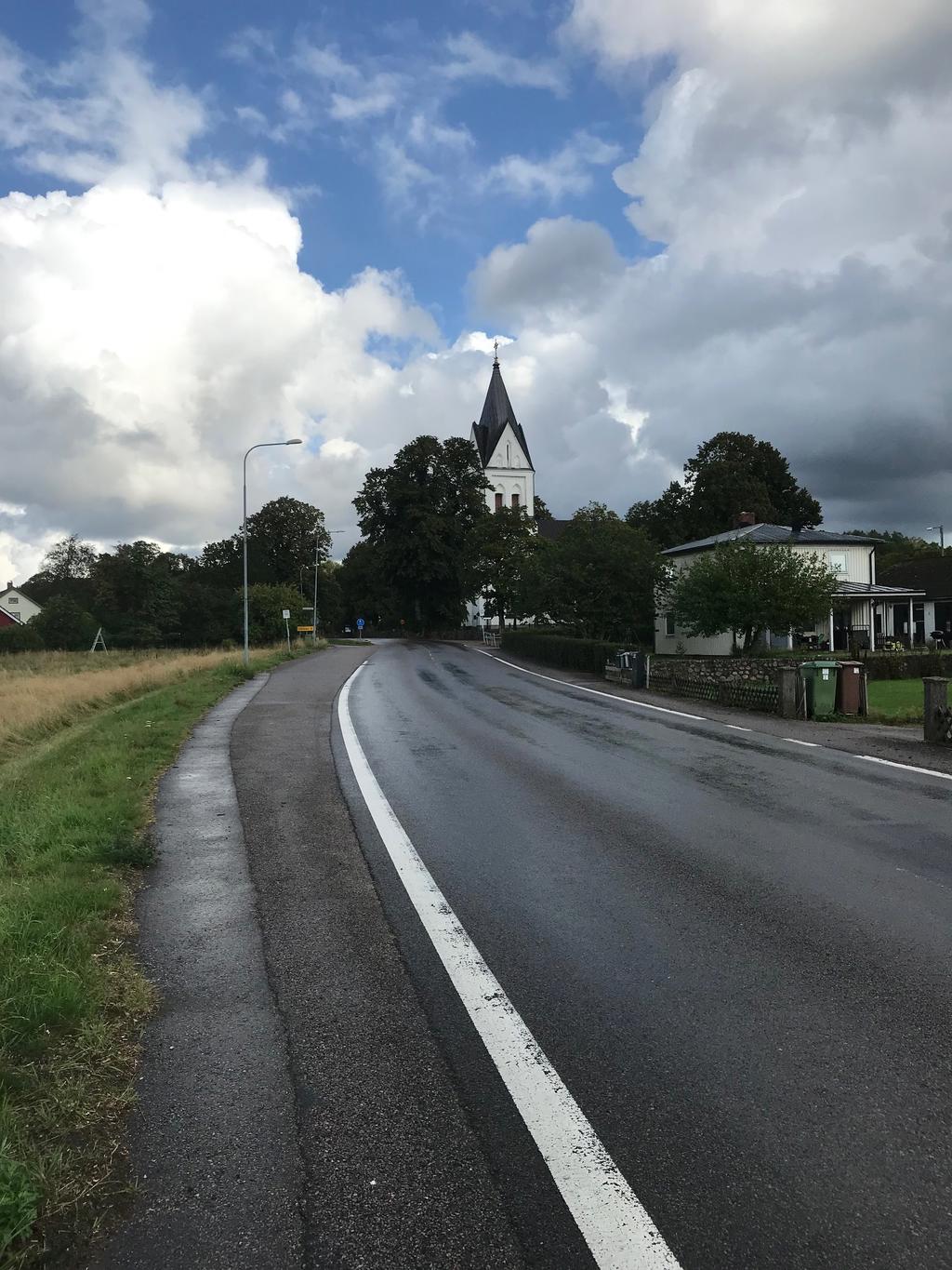 Okome kyrka som invigdes 1891 av biskop E H Rodhe