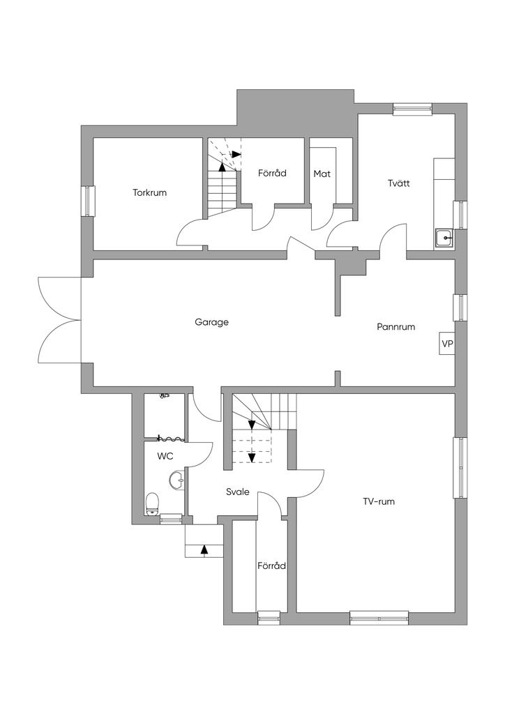 Planlösning källare