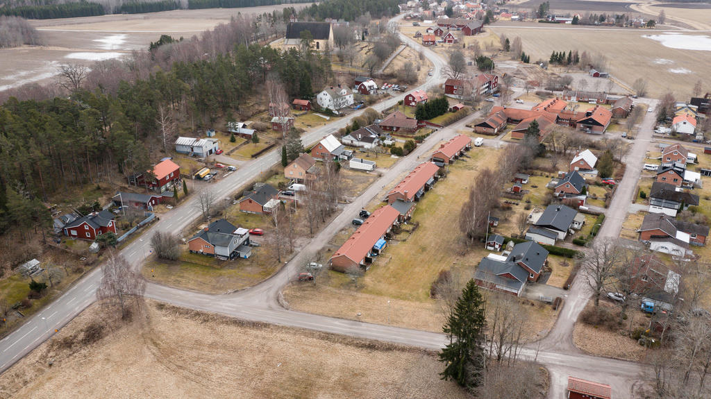 Vy över Åsgårdsvägen.