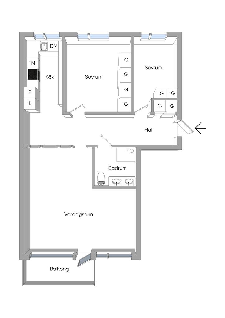 Aktuell planlösning 