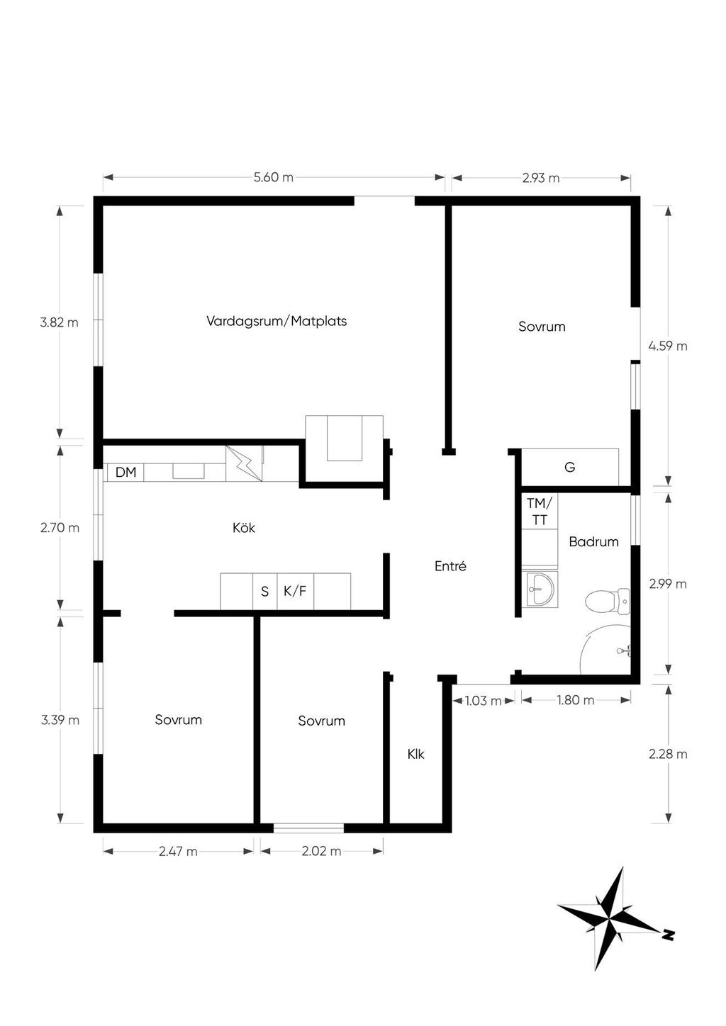 Lägenheten på entréplan