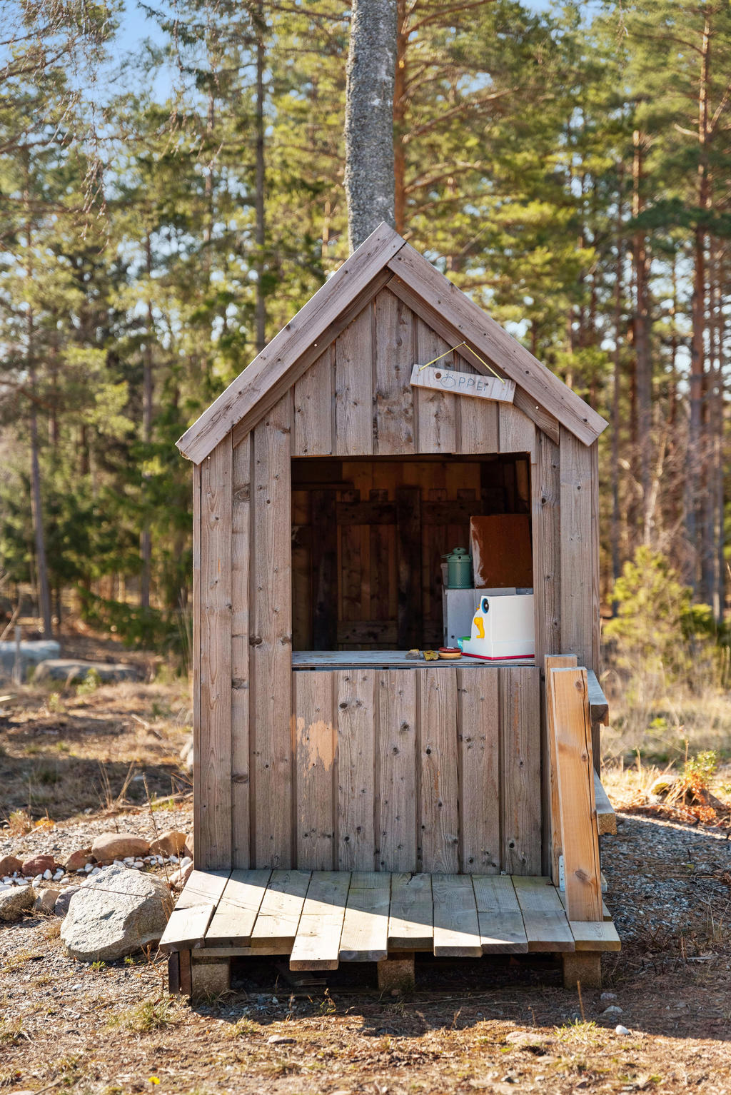 Kiosken har öppet?