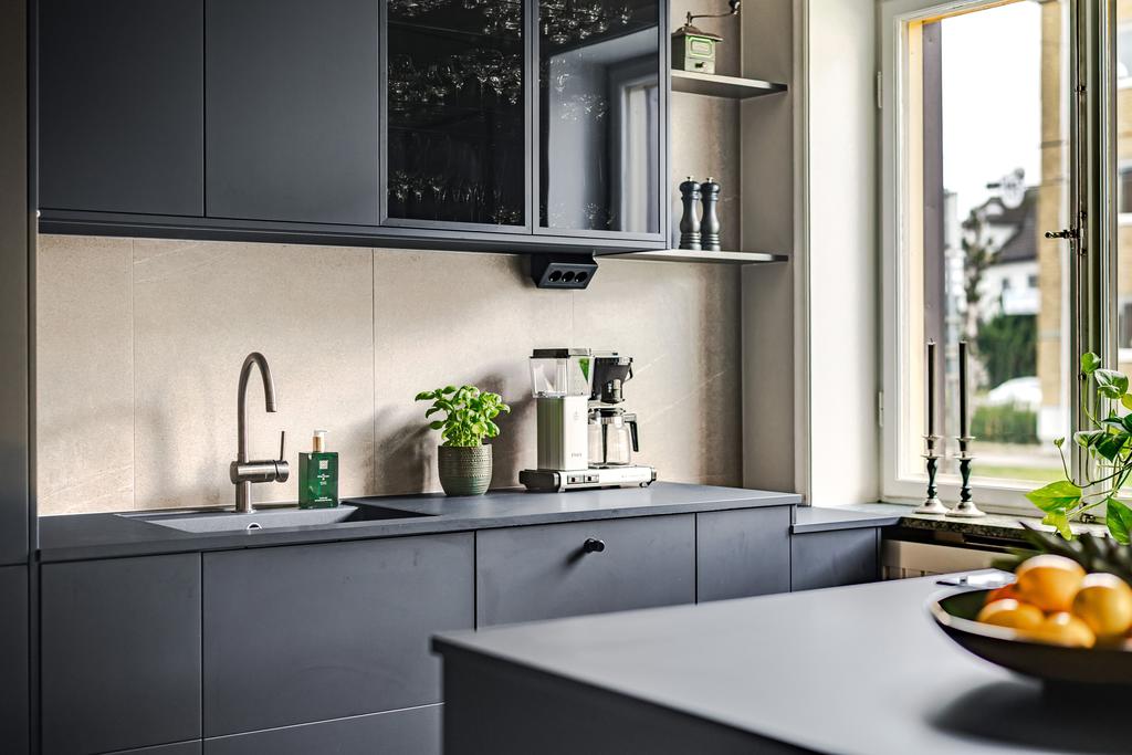 Renoverat med gedigna detaljer