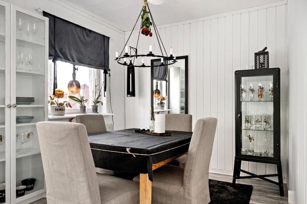 Matplats i vardagsrummet