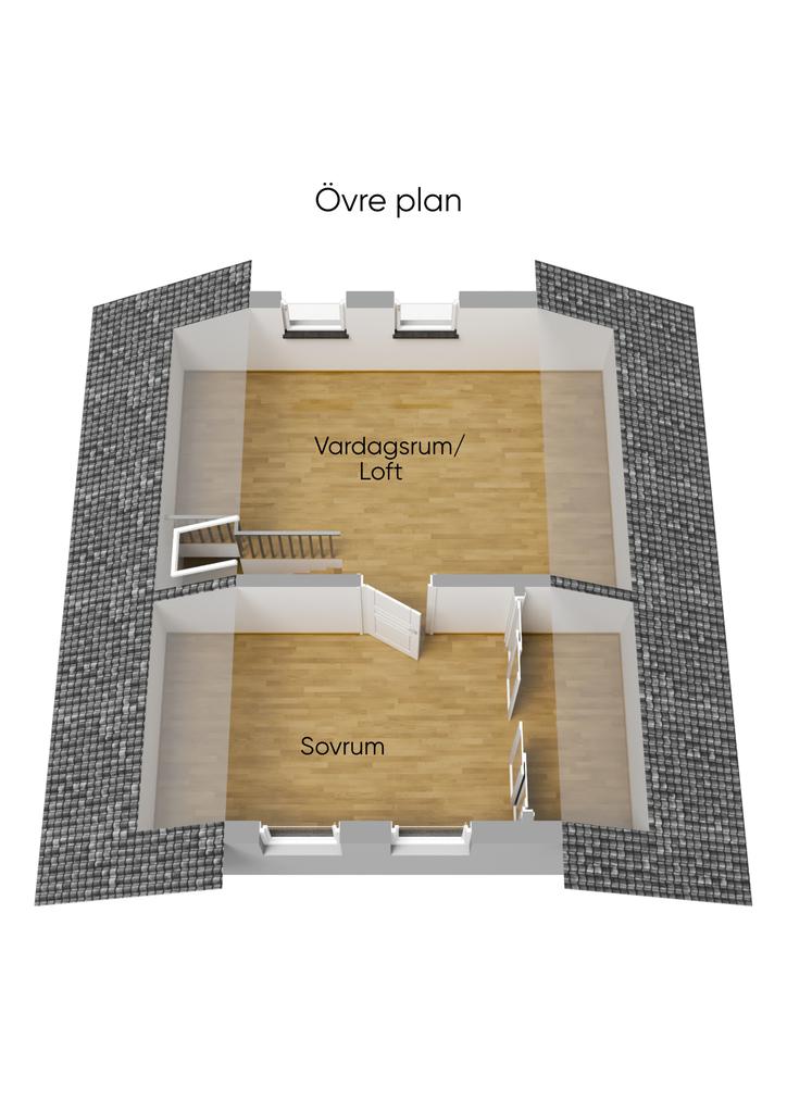 Planlösning övre plan