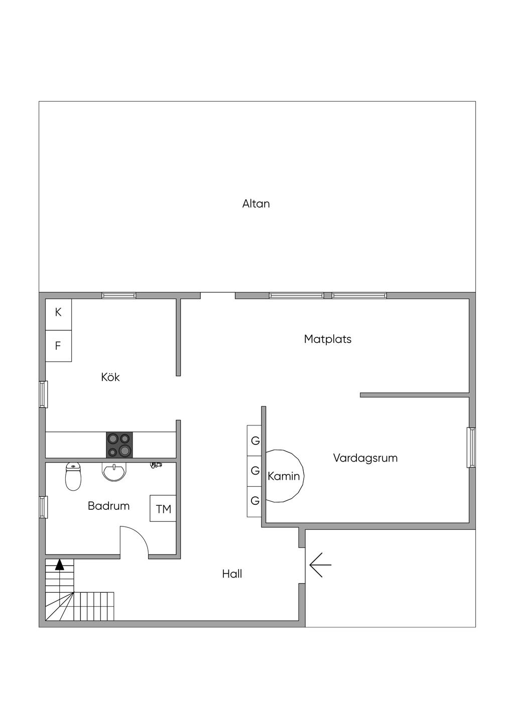 Planlösning entréplan
