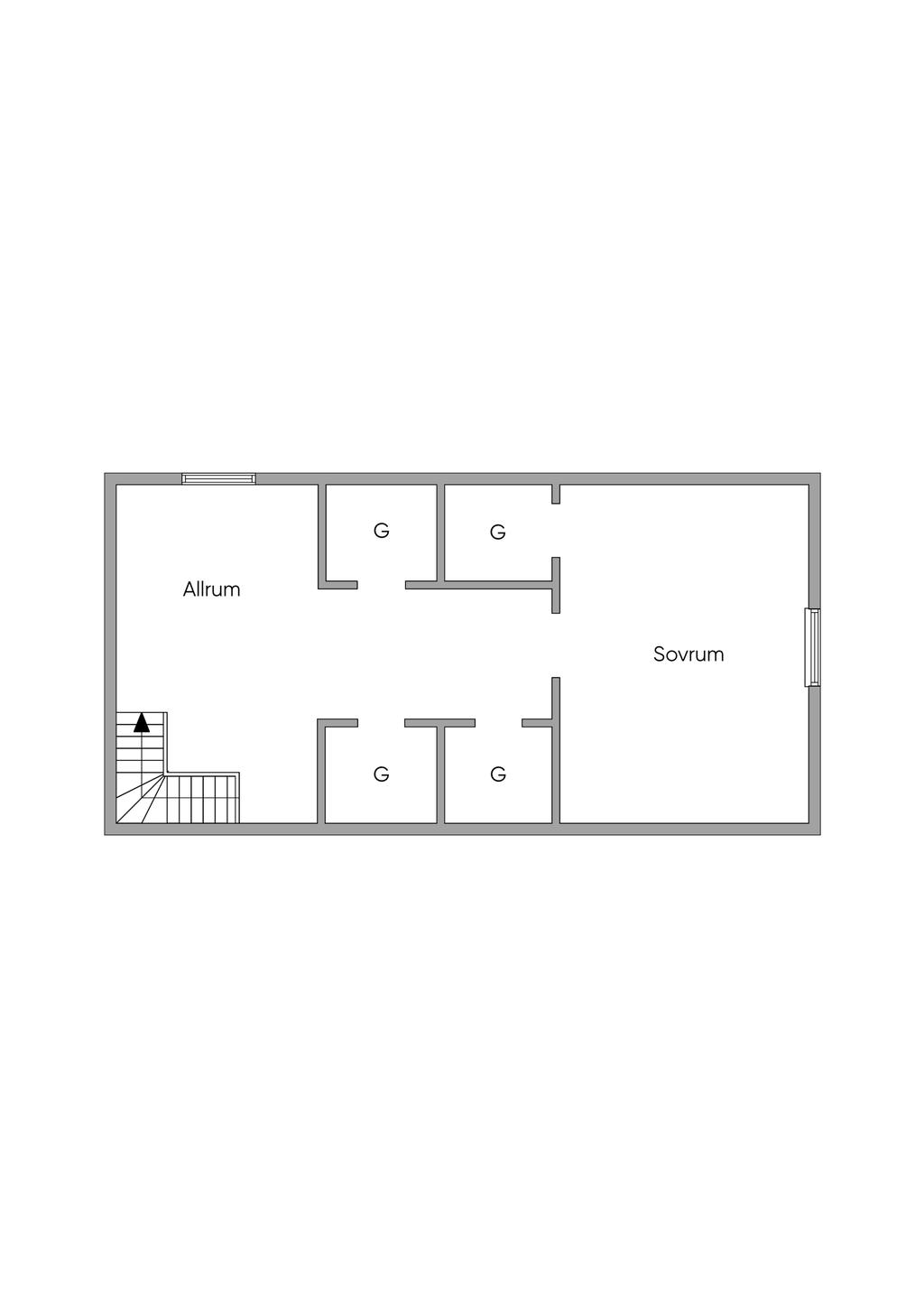 Planlösning övre plan