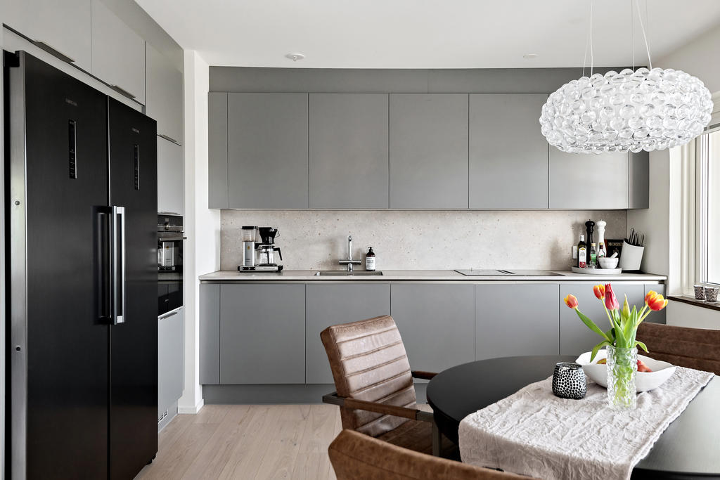 Kök med fräsch inredning