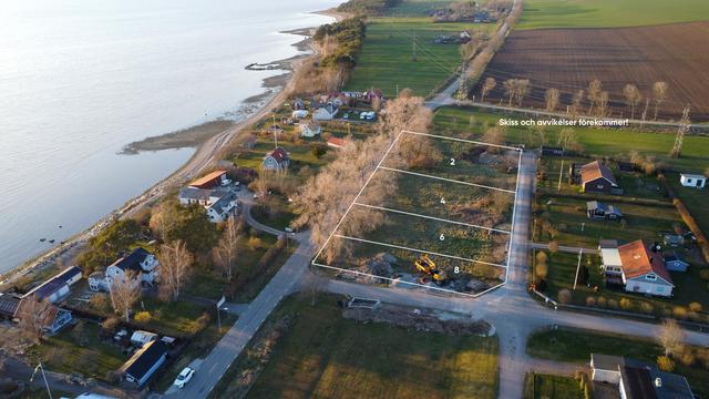 Skiss över tomterna