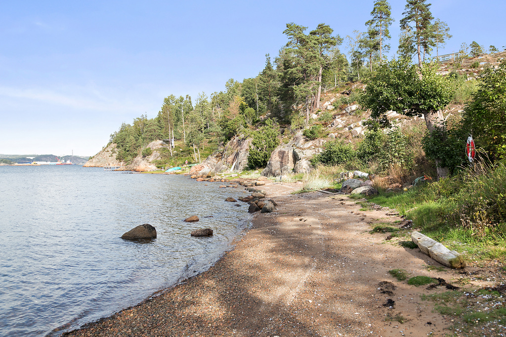 Stigen ner till badstrand