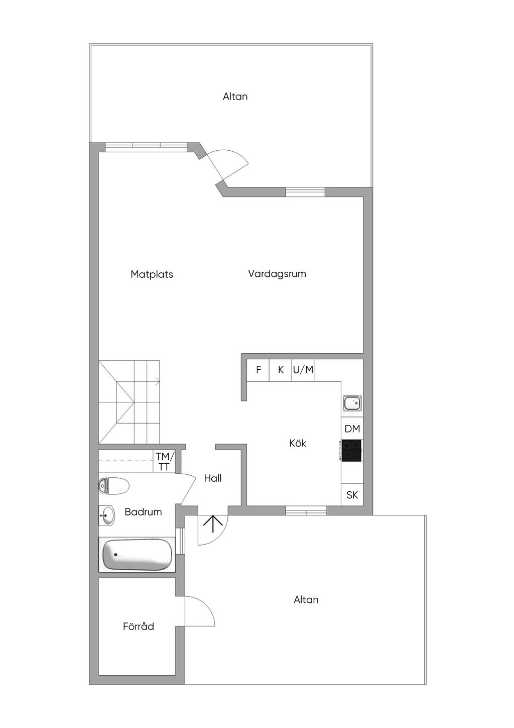Planlösning Entréplan 