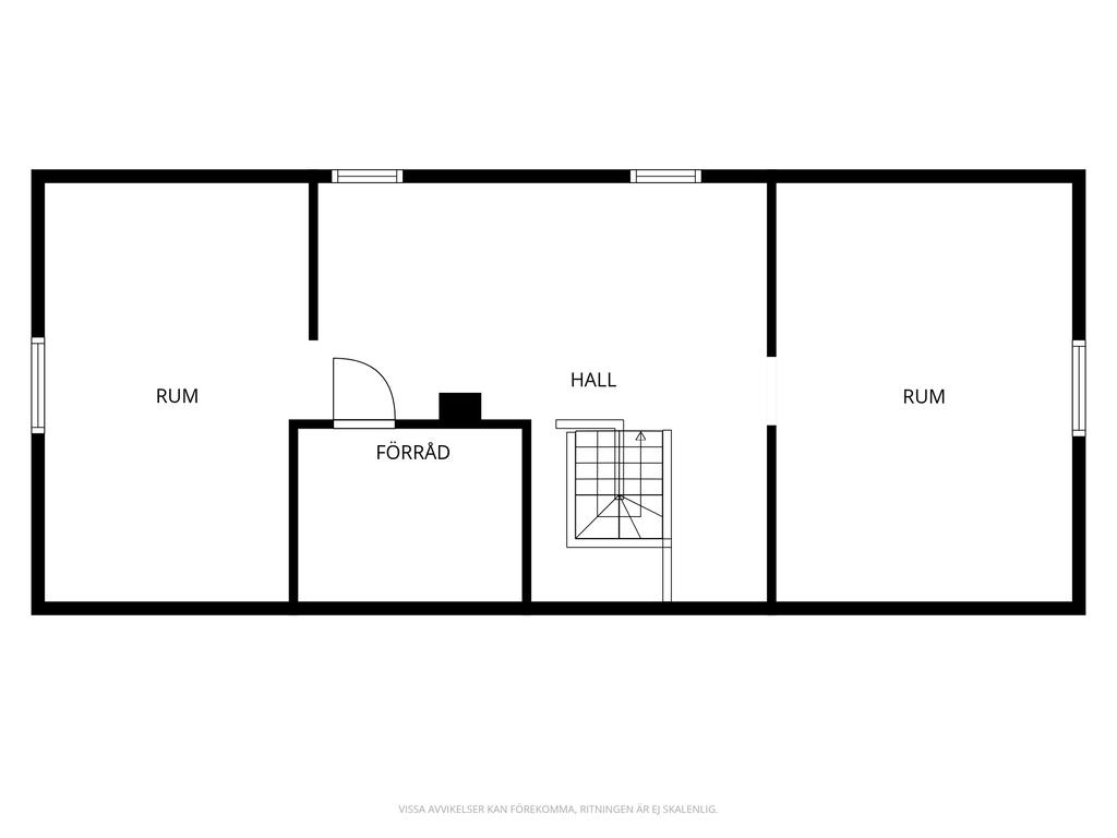 Övervåning huvudbyggnad