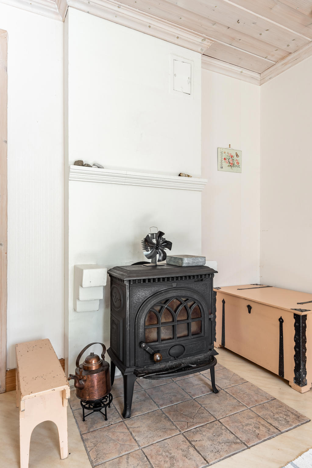 Kamin för både värme och mys