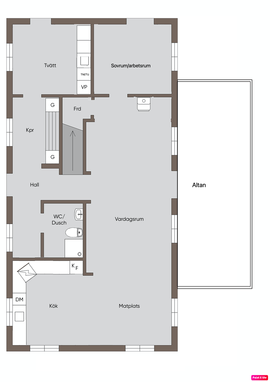 Planlösning entréplanet