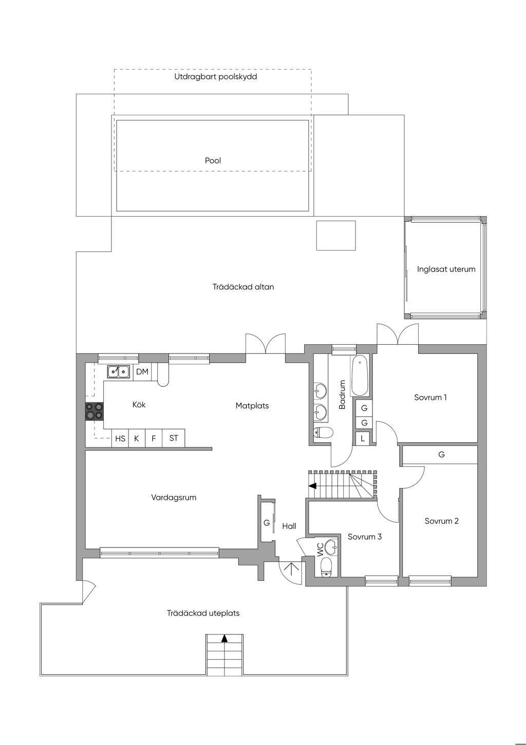 Planritning Entréplan