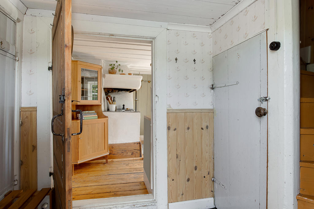 Hall med charmiga detaljer