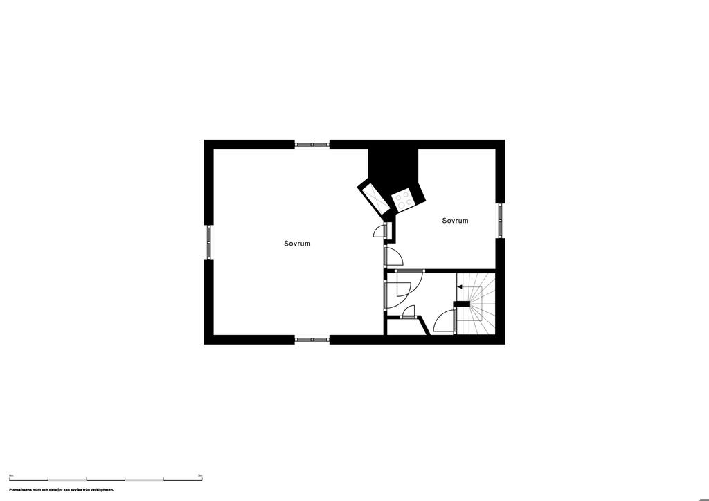 Planritning, övre plan 