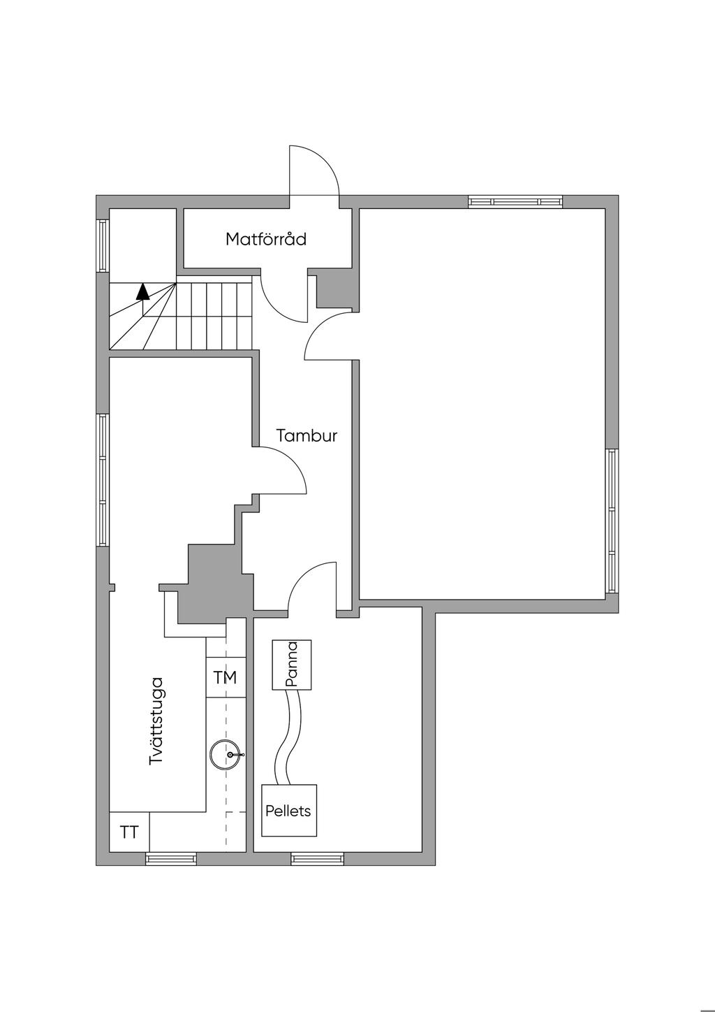 Planritning källare