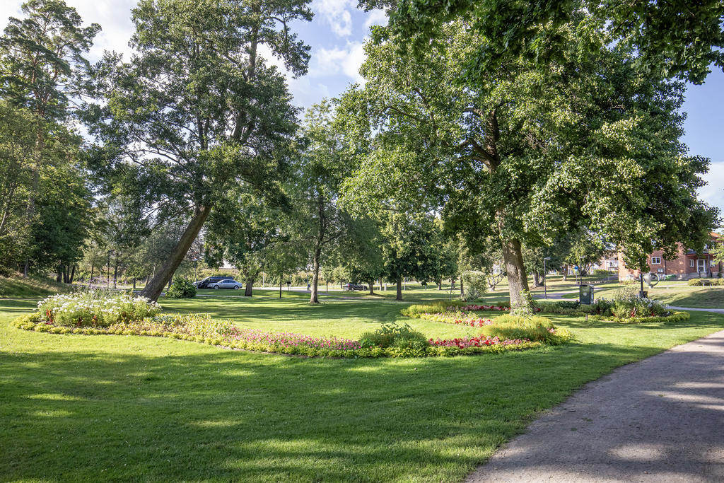 Badhusparken prisad för sina vackra planteringar. 