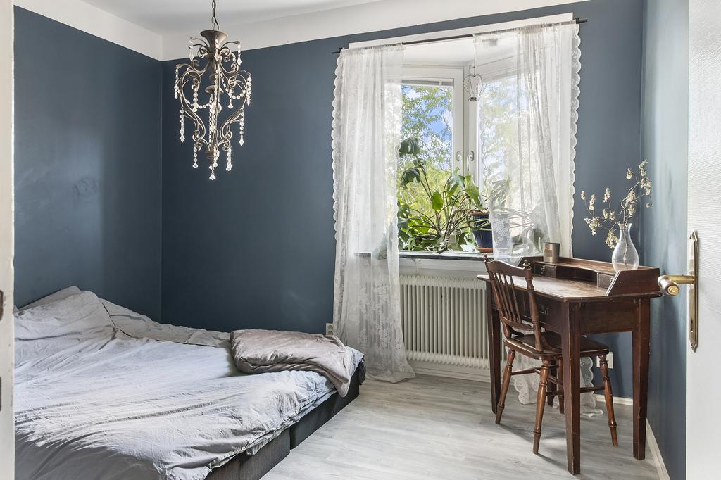 Sovrum med burspråksfönster