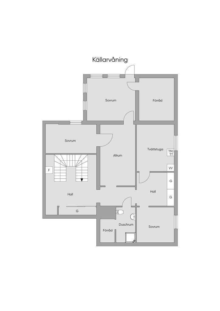 Planritning sutteräng källare