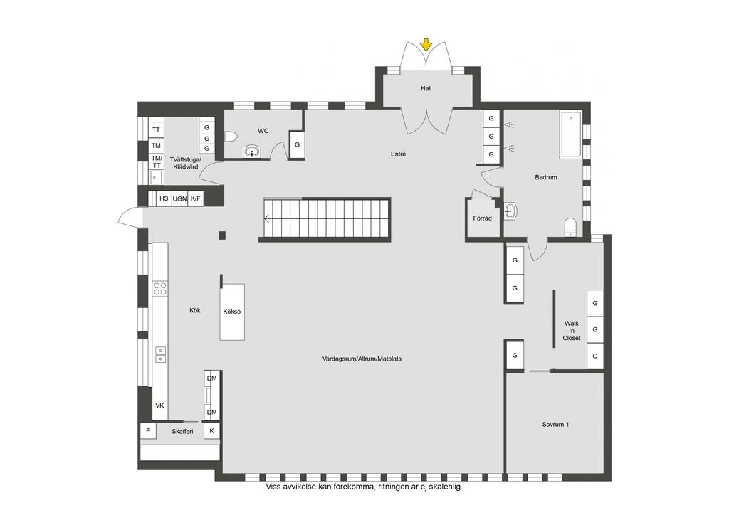 Planlösning entréplan