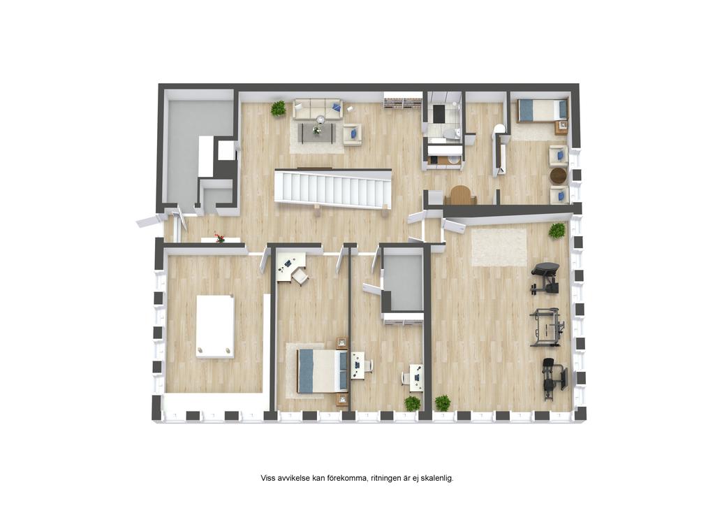 Planlösning nedre plan